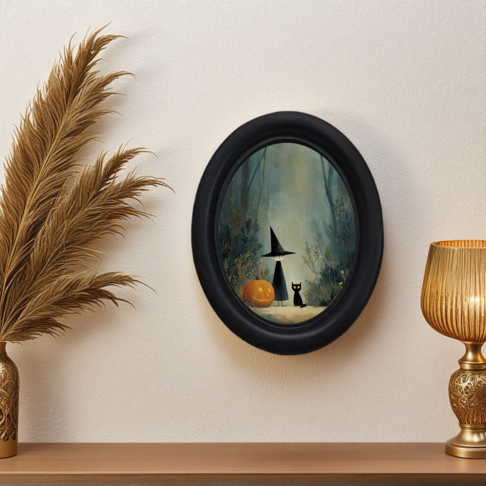 Home Office Wallpaper - Ormandaki 3D Vintage Cadılar Bayramı Cadısı