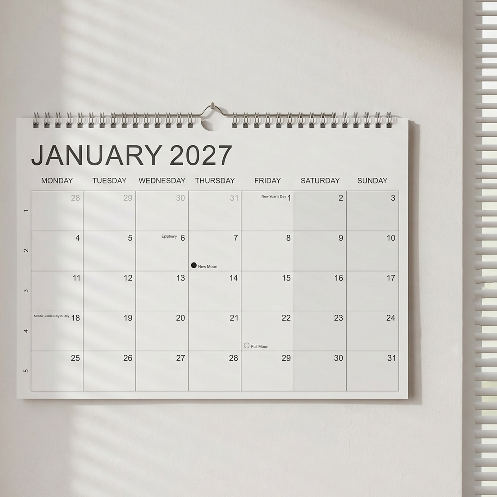 Kağıt Takvim 2027-2028 İngiliz - Home Office Wallpaper incelemesi ve fiyatı