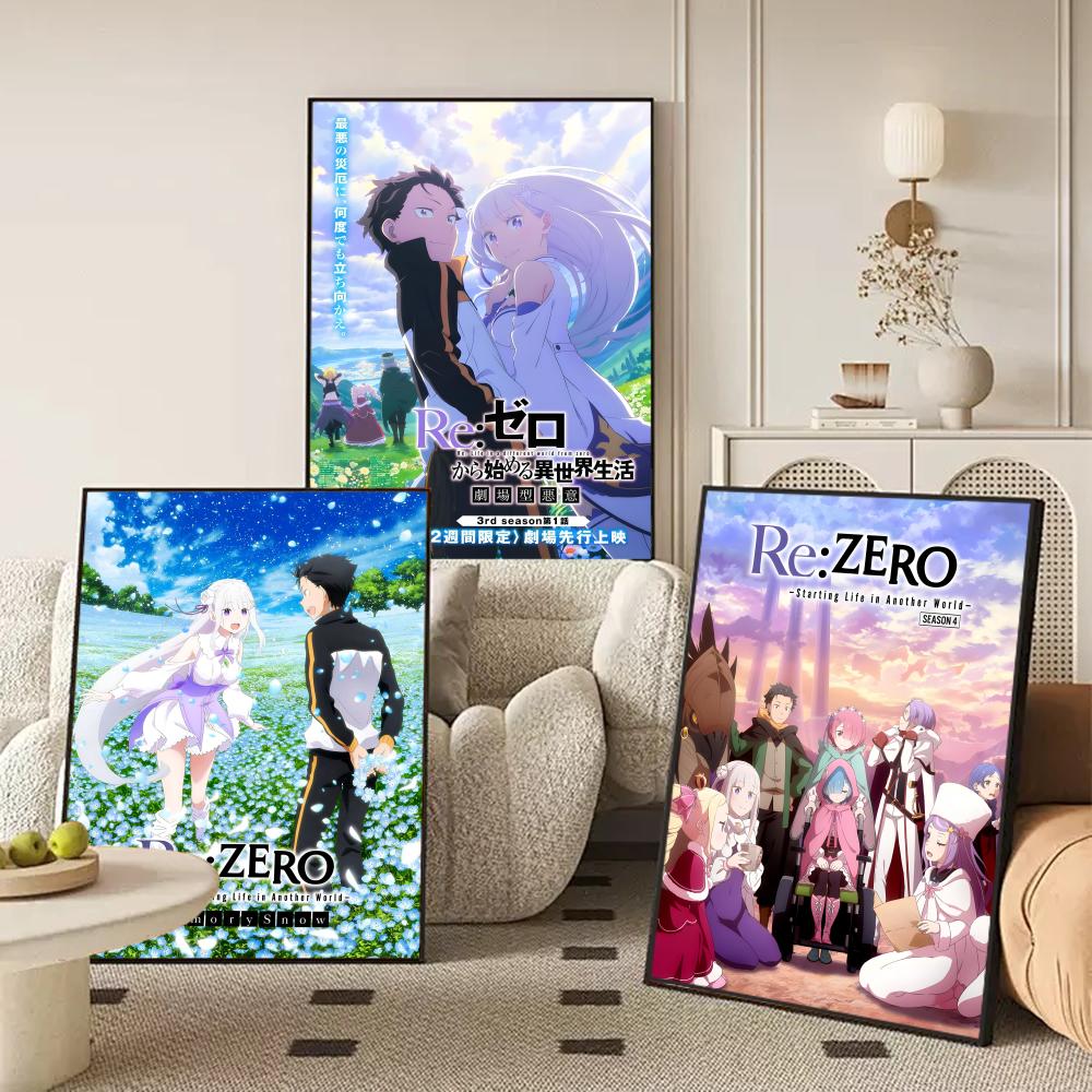 Anime R-Re Zero Poster Mükemme - Home Office Wallpaper incelemesi ve fiyatı