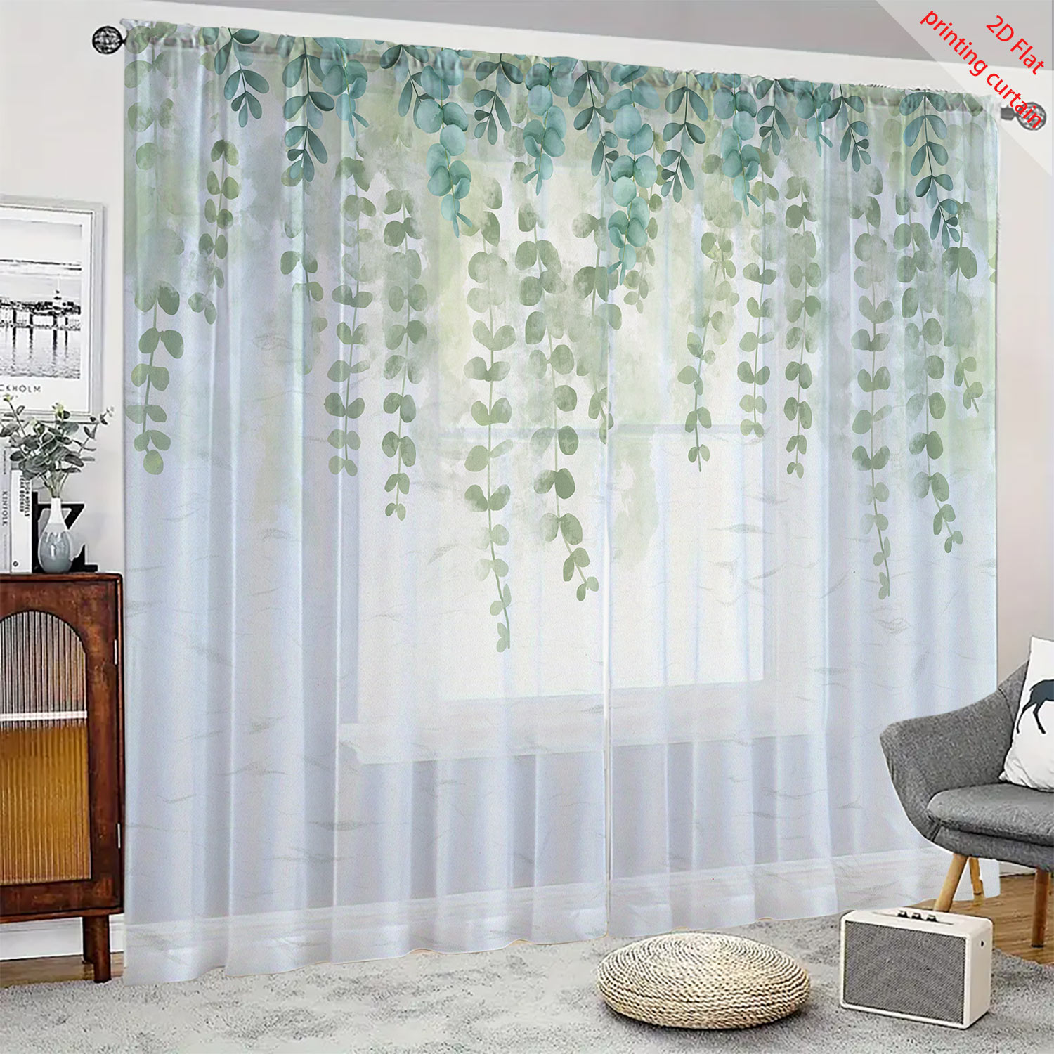 Bitki, çiçek ve kuş desenleri  - Home Office With Plants incelemesi ve fiyatı