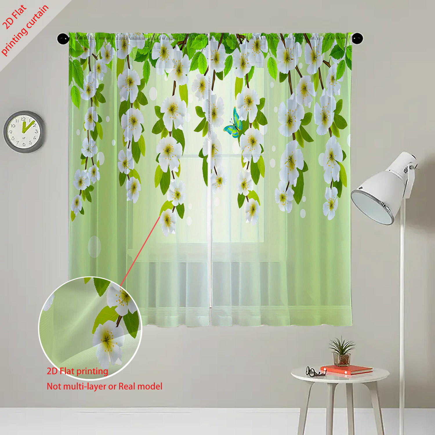 Bitki, çiçek ve kuş desenleri  - Home Office With Plants incelemesi ve fiyatı