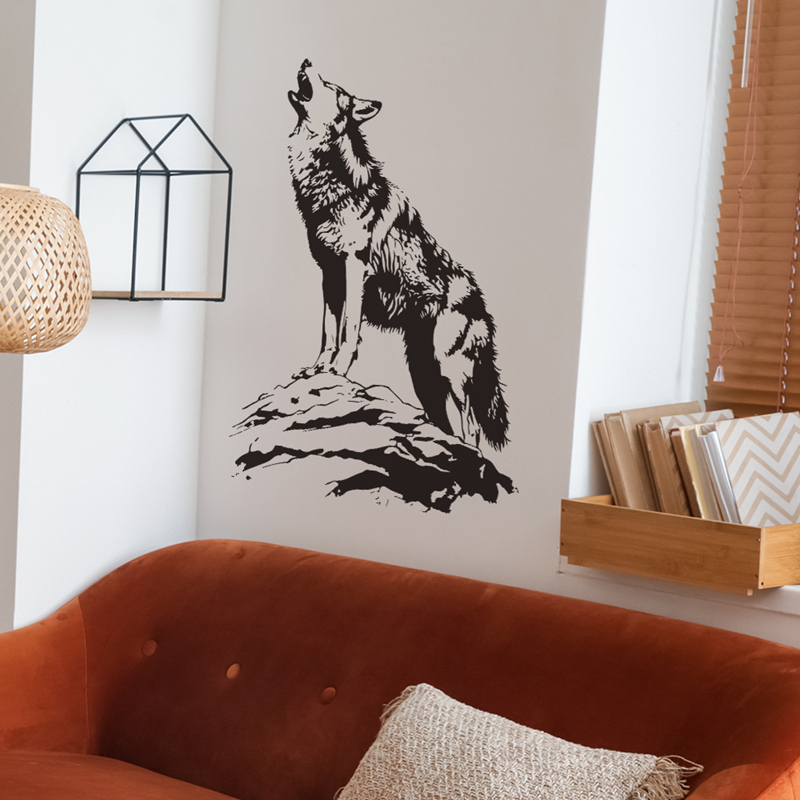 Hayvan Posteri 3D Yalnız Kurt  - Home Office Wallpaper incelemesi ve fiyatı