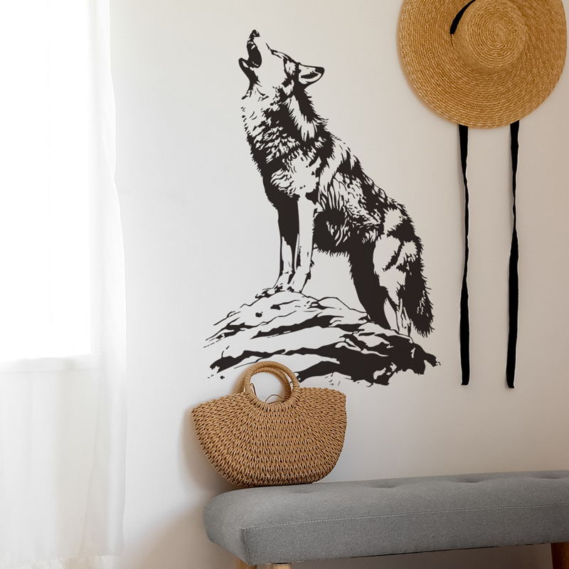Hayvan Posteri 3D Yalnız Kurt  - Home Office Wallpaper incelemesi ve fiyatı