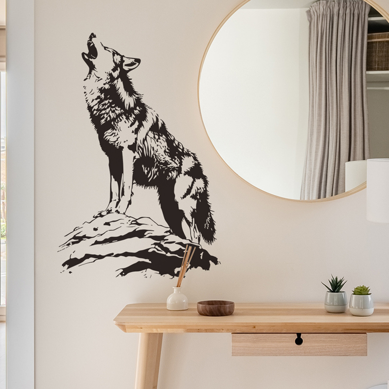 Hayvan Posteri 3D Yalnız Kurt  - Home Office Wallpaper incelemesi ve fiyatı