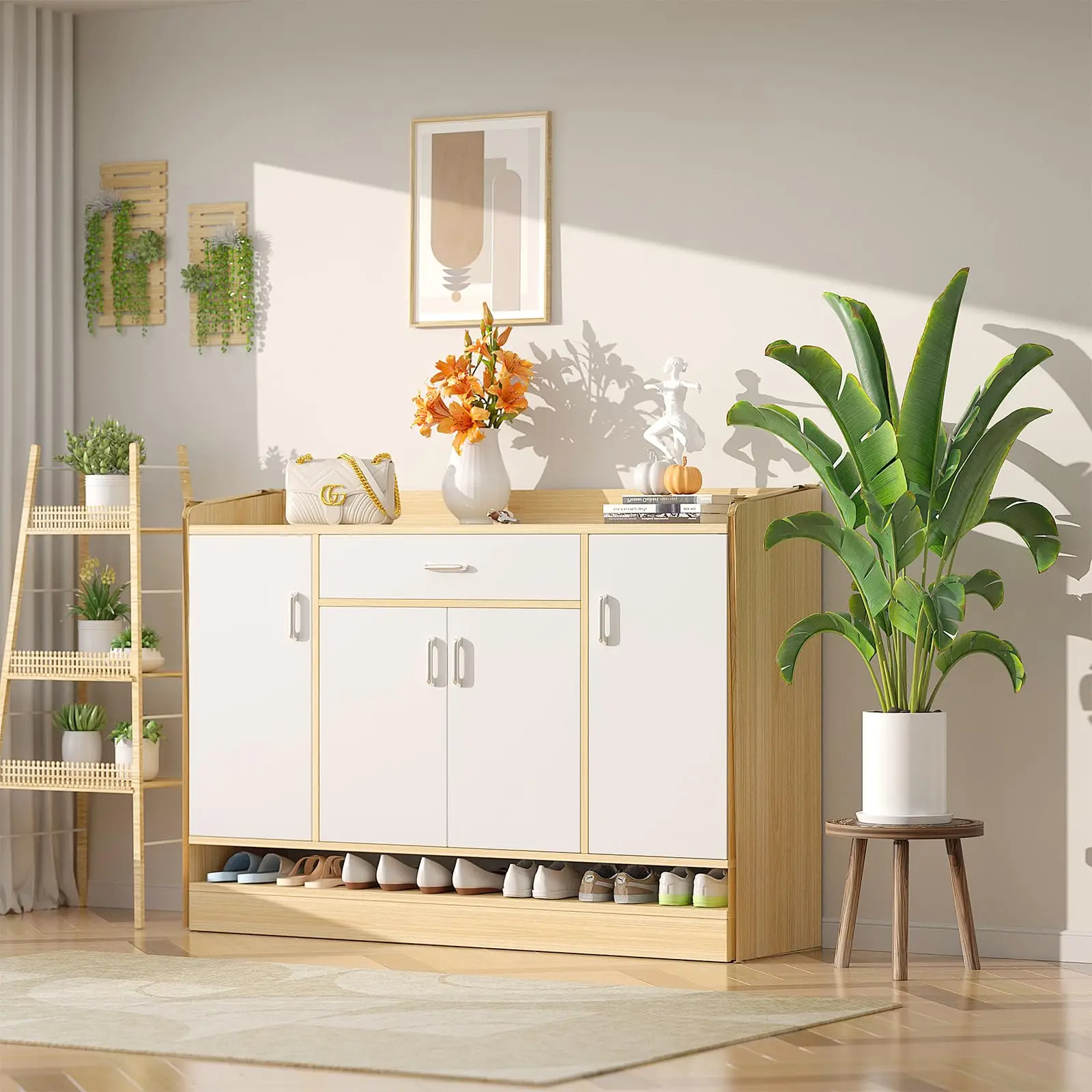 3 Parçalı Ahşap Bitki Standı S - Home Office With Plants incelemesi ve fiyatı