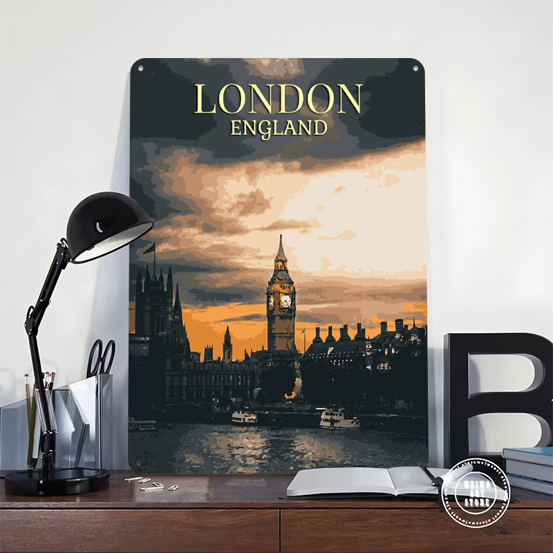 Vintage Londra Teneke Posterle - Home Office Of London incelemesi ve fiyatı