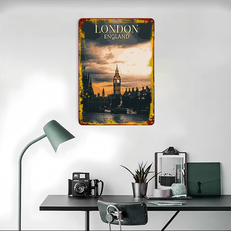 Vintage Londra Teneke Posterle - Home Office Of London incelemesi ve fiyatı