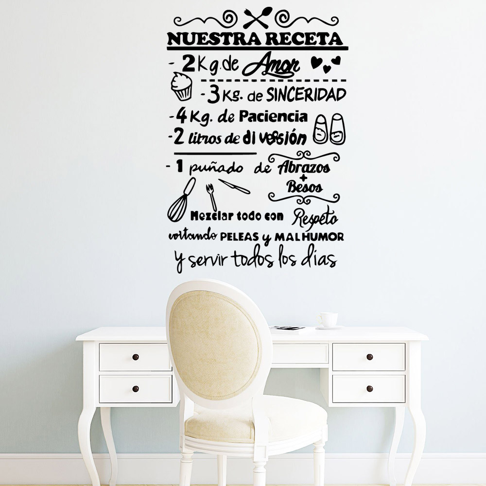 1 adet İspanyol motivasyon met - Home Office Wallpaper incelemesi ve fiyatı
