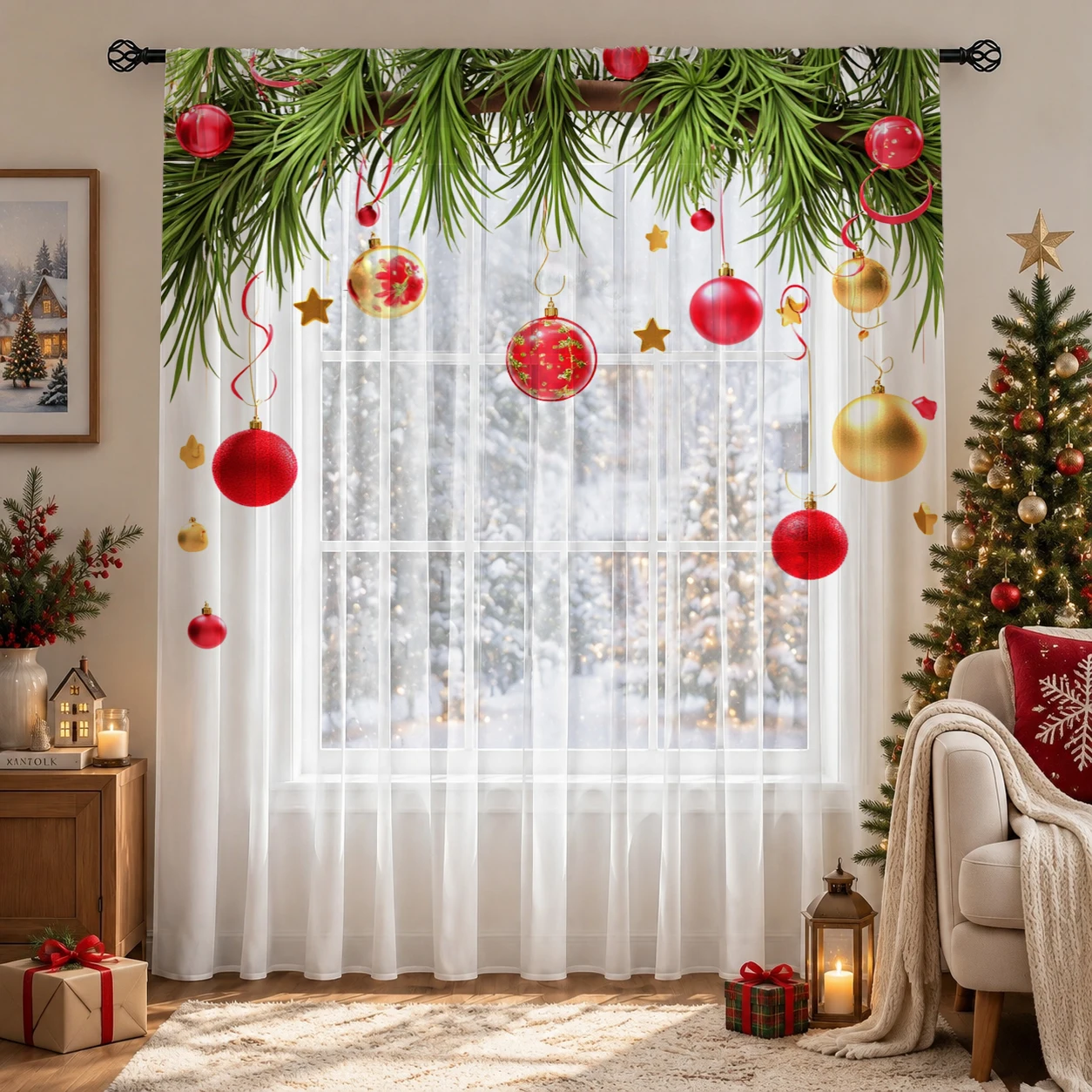 Noel Gradyanlı Şeffaf Perde, O - Home Office With Plants incelemesi ve fiyatı