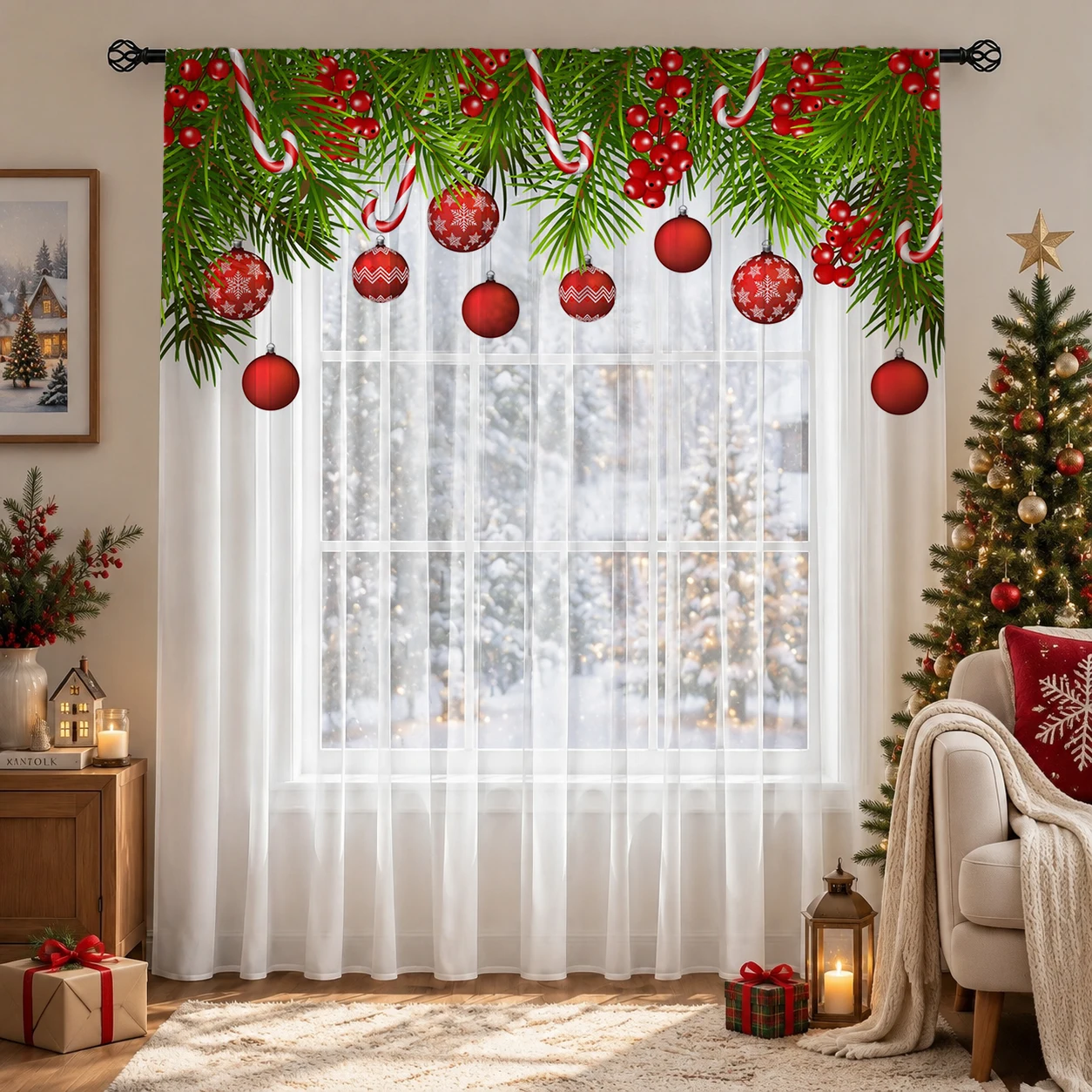 Noel Gradyanlı Şeffaf Perde, O - Home Office With Plants incelemesi ve fiyatı
