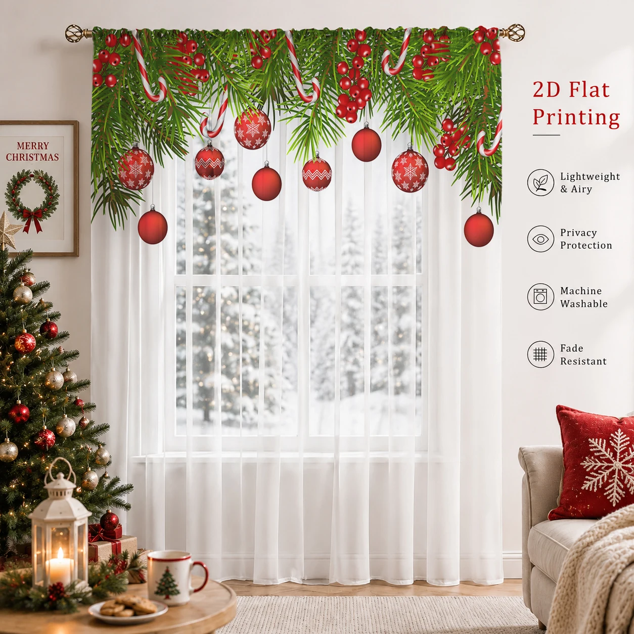 Noel Gradyanlı Şeffaf Perde, O - Home Office With Plants incelemesi ve fiyatı