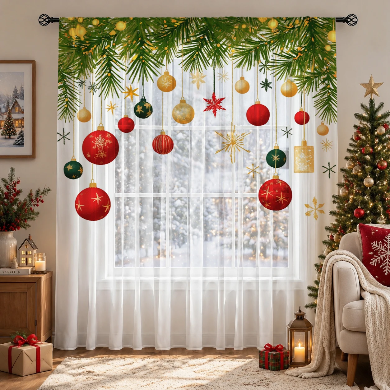 Noel Gradyanlı Şeffaf Perde, O - Home Office With Plants incelemesi ve fiyatı